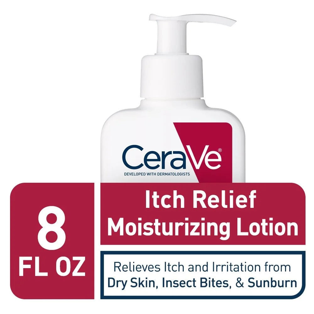CeraVe Itch Relief Moisturizing Lotion – 1% Pramoxine Hydrochloride, Relieves Itching & Hydrates Dry Skin, 237ml.