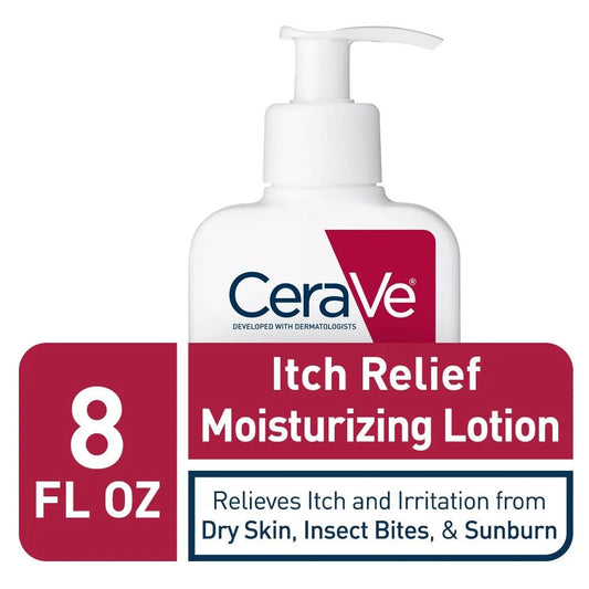 CeraVe Itch Relief Moisturizing Lotion – 1% Pramoxine Hydrochloride, Relieves Itching & Hydrates Dry Skin, 237ml.