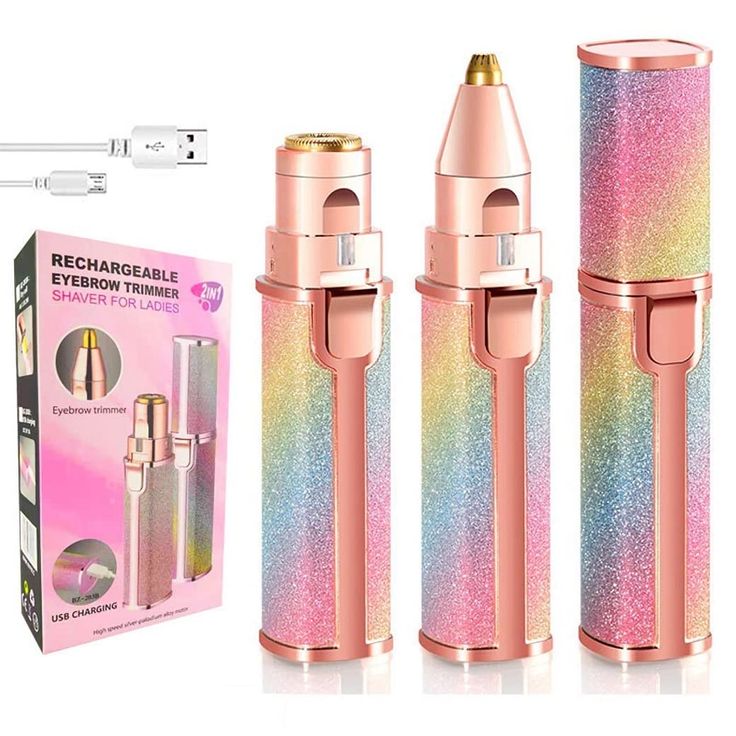 FLAWLESS 2-IN-1 HAIR REMOVER & EYEBROW (TRIMMER – USB RECHARGEABLE BEAUTIFUL TOOL FOR WOMAN)