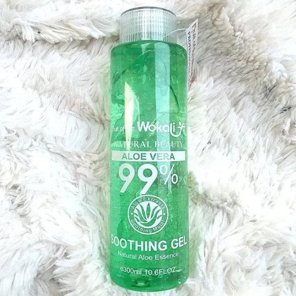 99% Aloe Vera Soothing Gel – 300ml Natural Moisturizing & Hydrating Gel For Face, Body & Hair – Skin Calming, After Sun Care, Acne Relief, Dry Skin Treatment & Multi-purpose Aloe Essence.