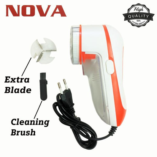 New Nova Nlr-208 Electric Fabric Lint Remover – Rechargeable, High-speed Rotary Blades.